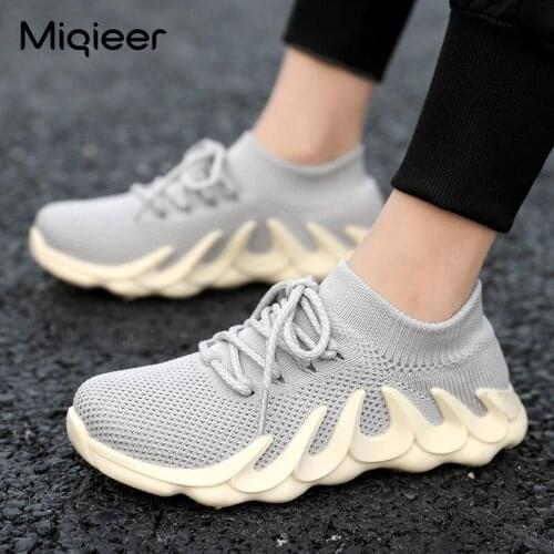 Spring Autumn Knitting Sport Shoes Children Sneakers For Boys Girls Breathable Mesh Casual Sneakers Soft Non-slip Running Shoes
