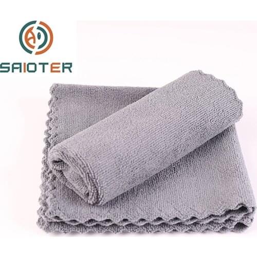 SRIOTER Car Cleaning Towel 350gsm 40*40cm Detailing Towels Good Wear Resistance Drying Washing Cloth Wavy Edge Auto Accessories