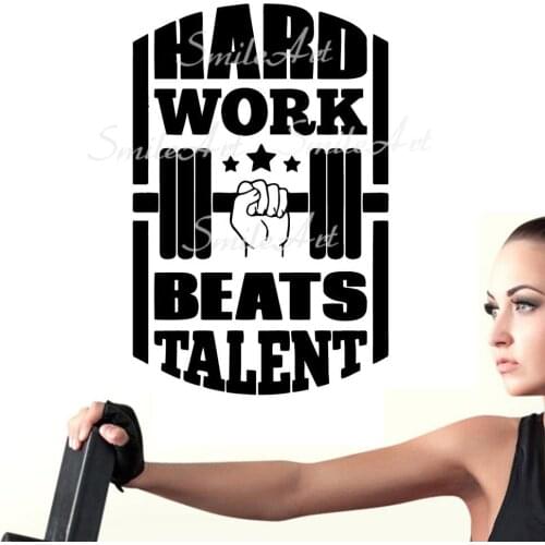 Cartoon GYM Waterproof Wall Stickers Wall Art Decor For Living Room Bedroom Art Decor Wallpaper