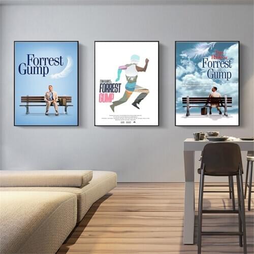 Forrest Gump Classic Movie Comics Room Wall Art Painting Print Canvas Poster Pictures Home Decor