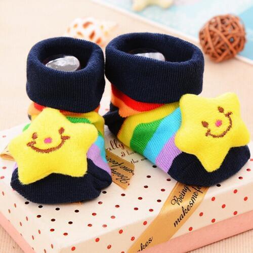 0-6-12month Baby socks rubber anti slip floor cartoon kids Toddlers autumn spring Fashion Animal newborn Cute Drop Shipping