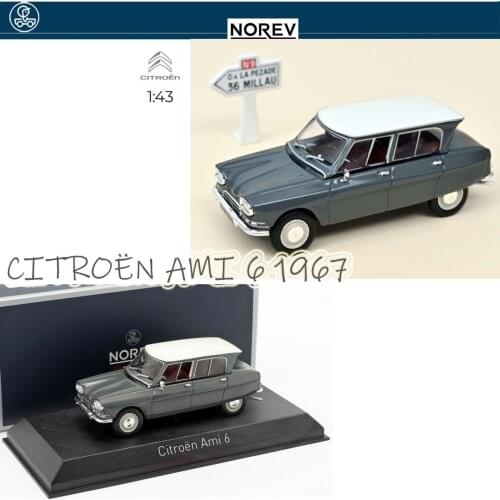NEW Norev 1/43 Scale CITROËN AMI 6 1967 - TYPHON GREY Diecast Model kit toys for collection gift
