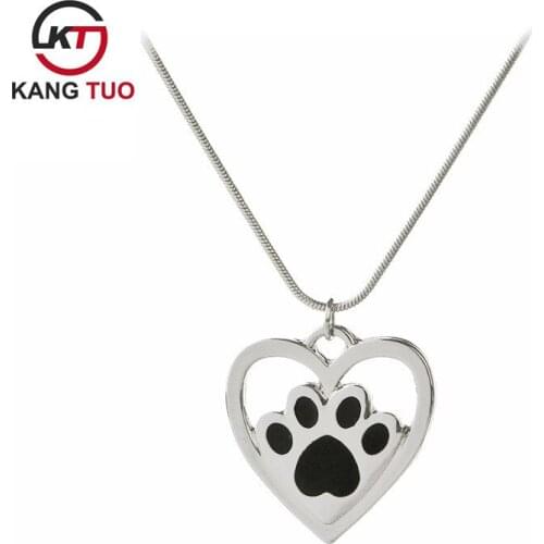 Wholesale 12pcs/lot Fashion Creativity Hollow Out Loving Heart Paw Claw Necklace For Specail Gifts