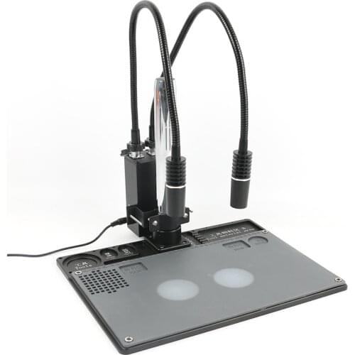 6W 6500K Industry Microscope Dual LED Gooseneck Light Illuminator Lamp Spot Light Lamp Fill Light Lamp For Stereo Microscope