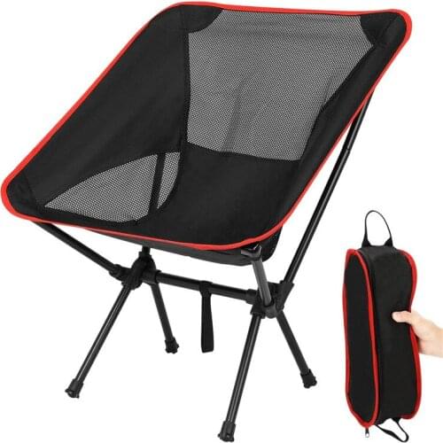 12pcs/lot Ultralight Detachable Portable Moon Chair Lightweight Fishing Camping BBQ Chairs Folding Extended Hiking Seat Garden