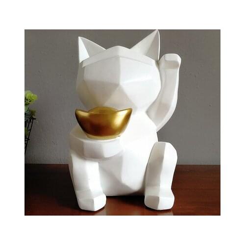 Nordic paper folding fortune cat up a creative cashier decoration household ornaments opening gifts living room creative crafts