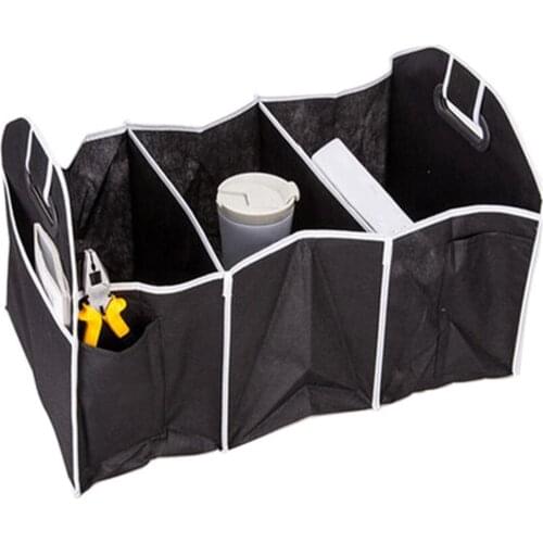 Folding Collapsible Sturdy Robust Car Storage Box Car Boot Organiser Shopping Tidy Collapsible Space Saving Storage Box