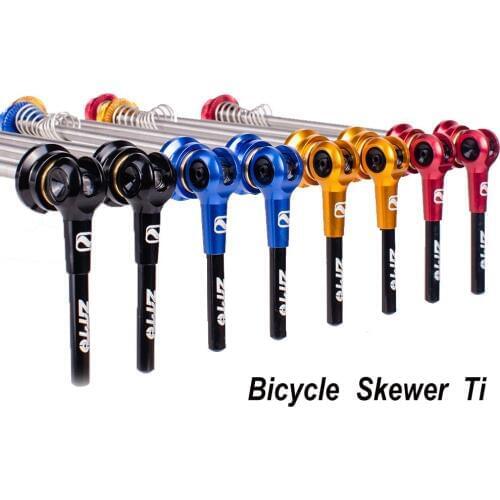 Ultralight Bicycle QR Ti Skewers 9mm 5mm Wheel 100/135MM Hub Quick Release Skewers Axle Lightweight for MTB Road Bike