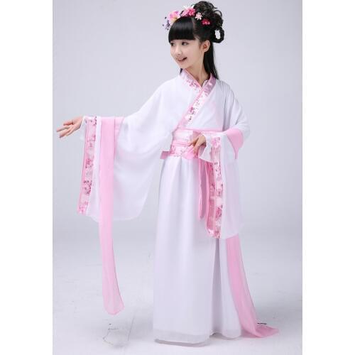 Girl Ancient Chinese Traditional National Costume Hanfu Dress Princess Children Hanfu Dresses Cosplay Clothing Girls Kids