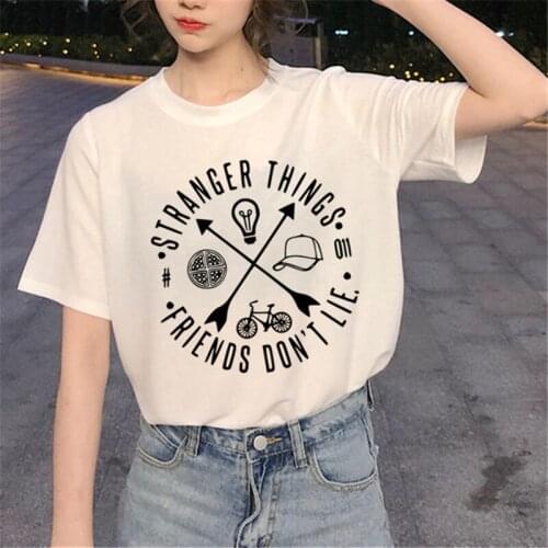 Women Funny Tshirt Harajuku T Shirt Women Upside Down Ullzang Print T-shirt Aesthetic Cartoon T-shirt Female Tops