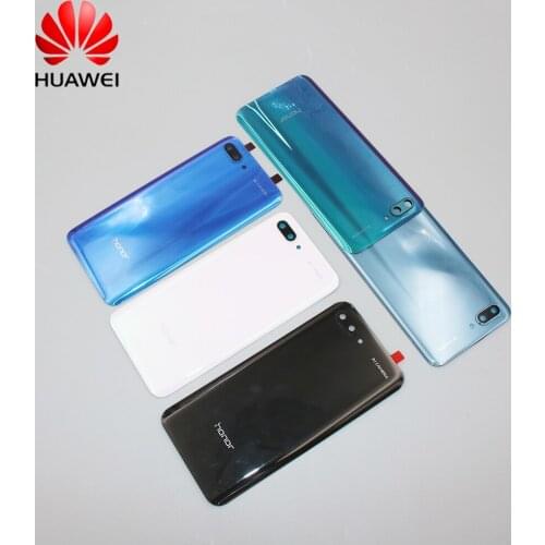 Back 3D Glass For Huawei honor 10 Back Cover Housing With Rear Camera Lens Honor 10 Battery Door Back Cover COL-L29 Replacement