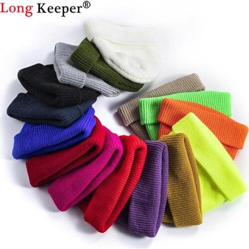 Winter Knitted Beanie Hats for Woman Men Skullcap Hip-Hop Warmer Baggy Melon Cap Girls Autumn Beanie Bonnet Ladies Casual Caps