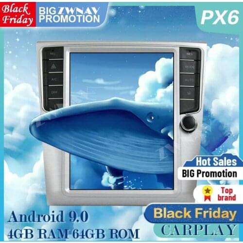 4+64GB Verticl Tesla Screen For 2007 2008-2015 VW Passat Magotan CC Android 9.0 Car Multimedia Player GPS Audio Radio Head Unit
