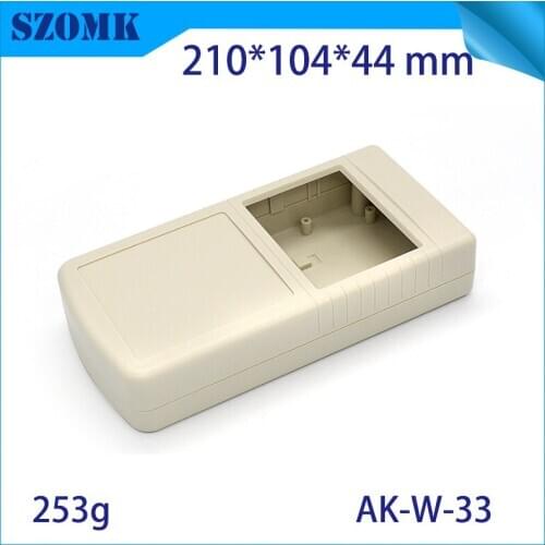 4pcs a lot szomk plastic wall mouting control abs enclosure plastic connector box junction box project case 210*104*44 mm
