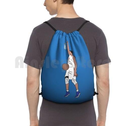 Boban Marjanovi ? Standing Backpack Drawstring Bag Riding Climbing Gym Bag Sports Basketball Boban Marjanovic Bobi Clippers
