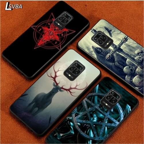 Black Soft Cover Glucifer And Gsatan for Xiaomi Redmi Note 9 9S 8 8T 7 7S 6 5A 5 4X 4 Pro Max Prime Phone Case