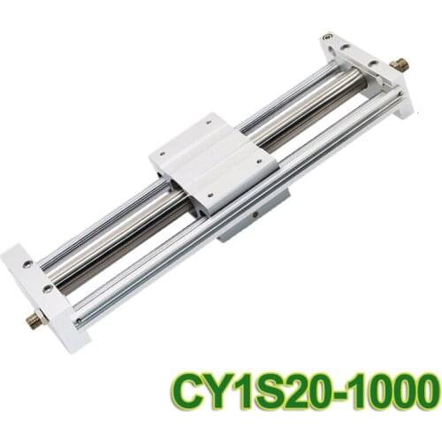 CY1S20-1000 SMC type CY1S CY1B CY1R CY1L series 20mm bore 1000mm stroke Slide Bearing Magnetically Coupled Rodless Cylinder