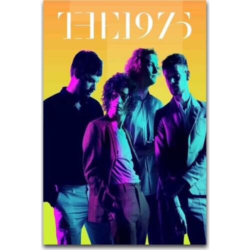 Hot New The 1975 Rock Music Band Stars-Silk Art Poster Wall Sticker Decoration Gift