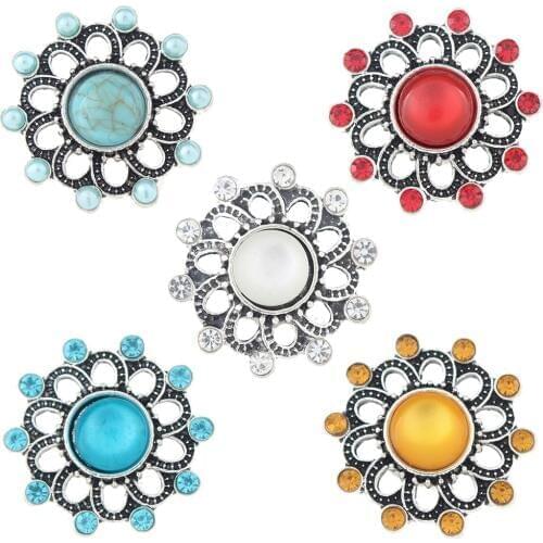 JaynaLee 18-20mm Metal Ginger Snap Button Fit Ginger Snaps Bracelets Jewelry for women men gifts GJS5301