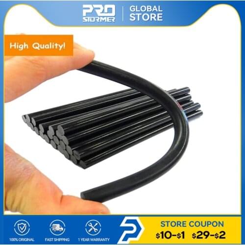 PROSTORMER 10pcs/lot Glue sticks 11mm x190mm Hot Melt Adhesives Hot Melt Gun Glue Sticks Sticks rods for Glue Gun mix color