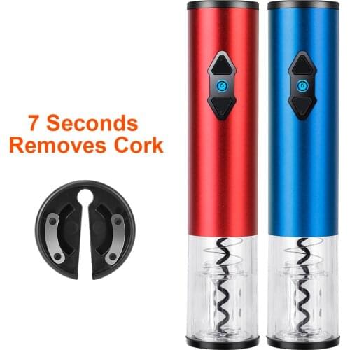 Kitchen Tools 2-in-1 Electric Wine Opener Automatic Electric Wine Bottle Corkscrew Opener With Foil Cutter Barware Accessories