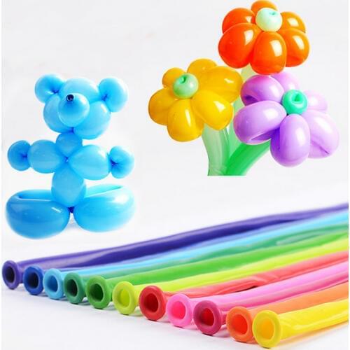 Best quality 100pcs/lots 260 magic balloons Modelling Clown balloon assorted color kids party Supplies