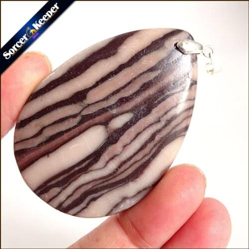 Fashion Crystal Quartz Pendant Necklace Natural Red Zebra Agates Stone Necklaces For Men Vintage Colares Femininos WS300