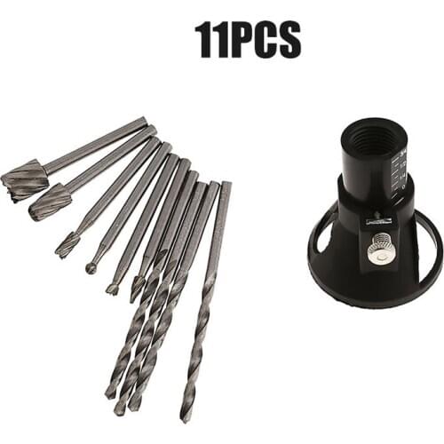 7/11/29pcs Routing Router Drill Bits Set for Dremel HSS Rotary Burrs Tools Metal Root Drilling Milling Cutter Wood Carving Tool