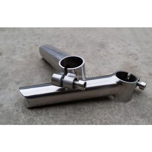 Titanium 6AL4V/TC4 Rectangular Tube Bicycle Bar End ID22.2mm x 100mm 97g/pair with 2 Stainless Steel Mounting Bolts