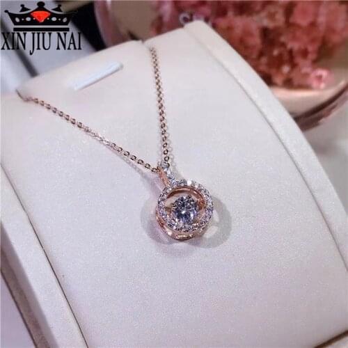 New Korean fashion trend beating heart pendant romantic heart clavicle necklace female women high-end luxury brand jewelry
