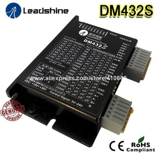 New Leadshine DSP 2 Phse Stepper Motor Drive DM432S Max 36 VDC Suitable for NEMA 15 NEMA 17 NEMA 23 Stepper Motor