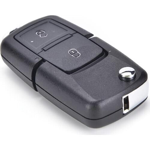New product foldable car flip remote key 2 button box FOB shell for golf seat Altea Alhambra Ibiza without blade