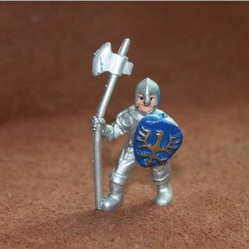 New Special PVC Resin Die-casting Model Toy Scene Decoration Simulation Doll Ancient Long Axe Soldier