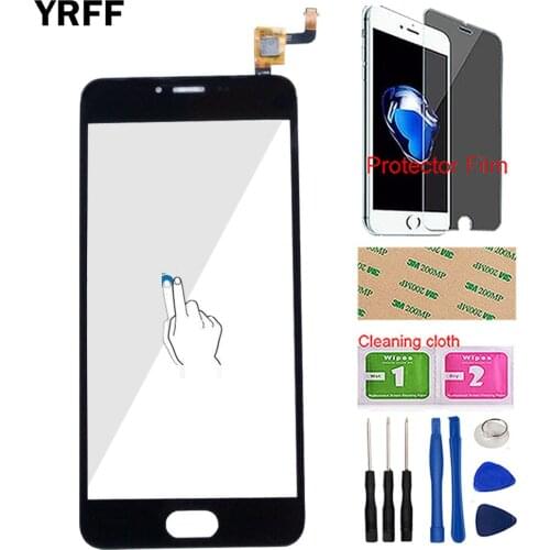 Phone Front Glass Touch Screen For Meizu M5 Mini Touch Glass Digitizer Panel Lens Sensor TouchScreen For Meilan 5 Tools