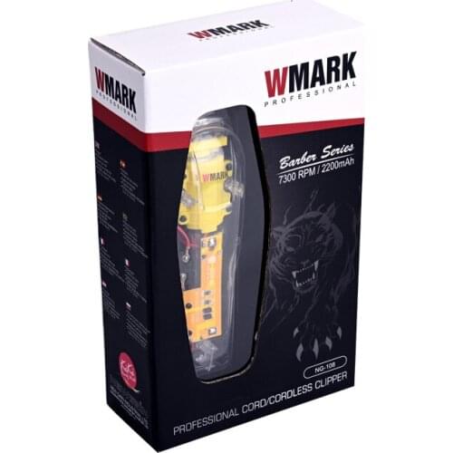 Fully Transparent Body Strong Power Rechargeable Hair Clipper Professional Hair Salon Clipper