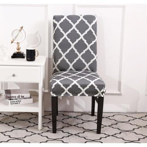 Striped Printed Stretch Chair Cover Removable Elastic Slipcovers Restaurant Chair Covering For Weddings Banquet