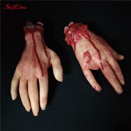 Horror Spooky Halloween Party Blood Bodys And Knifes Tools Haunted House Hanging Garland Pendant Banner Decoration 5z