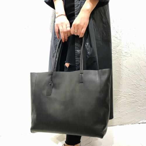Classic Handbags Women Large Capacity Tote Natural Cow Leather Shopping Bags High Quality Daily Working Shoulder Bags For Ladies