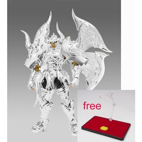 Tronzo JM Model Saint Seiya EX Taurus Aldebaran God Cloth Silver PVC Action Figure Model Toys Metal Armor Gold Saint Figurines