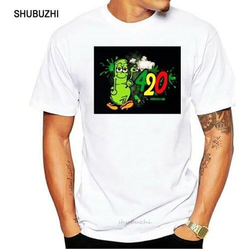 Pickle Bong Smoking Harajuku Streetwear Shirt Men 420 Reggae Mens T Shirts Harajuku Streetwear Shirt Men