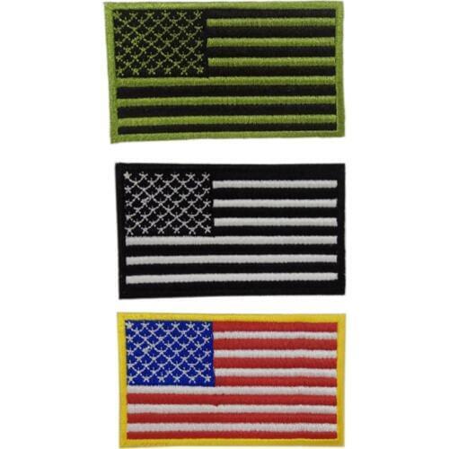 United States National Flag Embroidery Patch Tactical Armband Fabric Sticker Sewing Applique embroid Patches Military