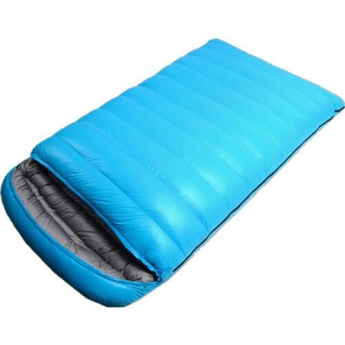 Winter Outdoor Double Sleeping Bag Camping Portable Waterproof Hiking Backpacking Sleeping Bags Double Sleeping Bag Duck Down