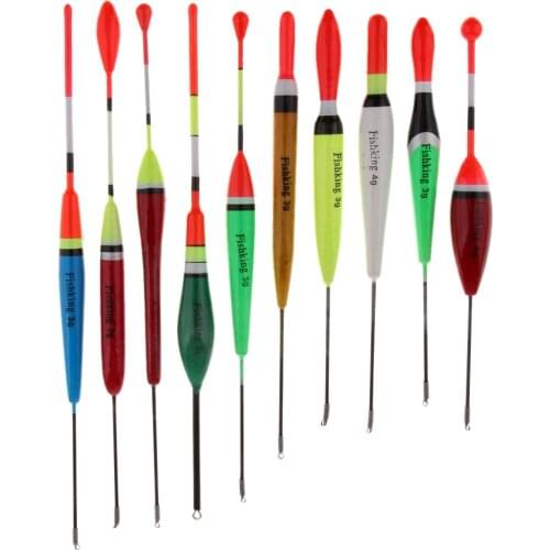 10pcs Fishing Balsa Wood Floats Bobbers Buoy Carp Coarse Fishing Replacement Tackles for Fisherman