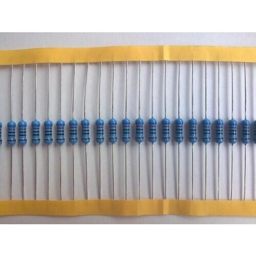 100pcs 2.4k ohm 1/4W 2.4k Metal Film Resistor 2.4kohm 0.25W 1% ROHS