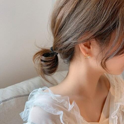 12 PCS/lot Classic Metal Geometric Women Hoop Earrings Simple Small Flower Earrings Female Cute Elegant Jewelry