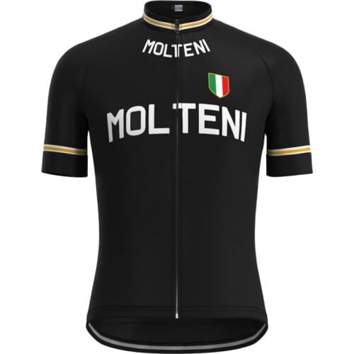 1974 Competition Team Man Retro Black Cycling Jersey Short Sleeves Clothing Summer Triathlon Jersey maillot ciclismo hombre