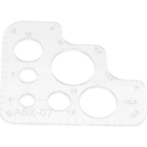 1 Piece Acrylic Circle Corner Template Board DIY Hole Making Tool Hand Craft