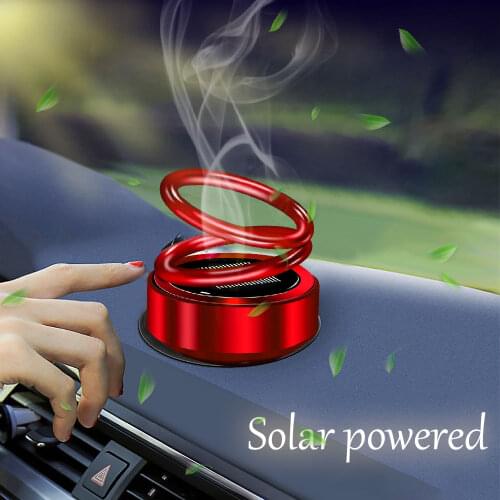 Car Perfume Air Freshener Aromatherapy Solar Rotate Auto Fragrance Car Freshener decoration Ornament Car Accessories