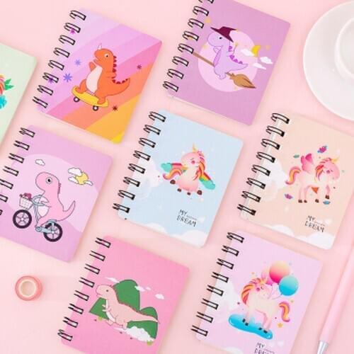 1pcs Unicorn Notebooks Student Cartoon Planner Novelty Stationery Schedule Book Cute Schedule Notebook Kawaii School Supplies