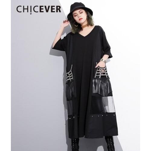Свободные летние платья CHICEVER China At AliExpress